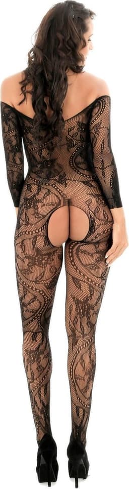 Sexy open Bodystocking, Erotische Body Panty, Sexy Catsuit met Open Kruisje.Ook voor  Cadeau. — thumbnail 5