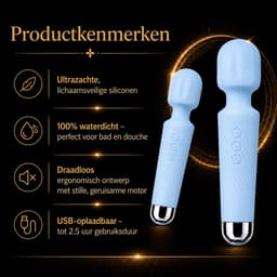 Vibrator voor vrouwen - Draadloos en draagbaar, kan clitoris en G-spot stimuleren - Krachtige clitorisstimulator - Stil ontwerp - Sexspeeltjes voor vrouwen - Seksspeeltjes - Cadeaus voor vrouwen (blauw) — thumbnail 3