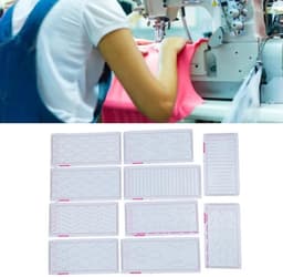 Punching Cards Set - 10 Stuks - Professionele Plastic Kaarten - Voor Silver Reed Breimachine - Gebruiksvriendelijk - 10 Patronen - Breipatroonkaarten — thumbnail 4