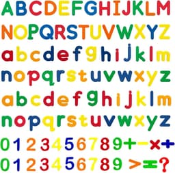 Magnetische letters en cijfers, 105 stuks alfabet magneten met grote — thumbnail 4