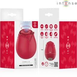 Krachtige Lucht Druk Clitoris Zuiger Camellia- Clitoris Zuiger in de vorm van een Roos -Luchtdruk Clitoris Stimulator - 10 Zuig Standen - Clitoris Zuiger en Vibrator - Oplaadbaar en Waterdicht — thumbnail 4