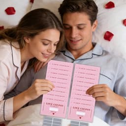 Liefdesbonnen Set - Romantische Vouchers - Relatie Verrijken - 20 Aanpasbare Scenario's - 15 x 12 cm - Roze — thumbnail 2