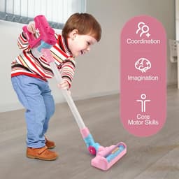 Vacuum Cleaner Toy Set, Children's Vacuum Cleaner with Real Suction Function, Children's Vacuum Cleaner from 3, 4, 5 - ShopVlot — thumbnail 5
