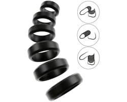 Set Penis- en Ballstrecher Ringen - Ball stretching Ringen - Set Cockringen in Diverse Maten - Cock&Ball Kit