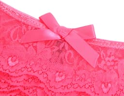 Zeloria Kanten Slip Open Kruis – String Open kruis Roze – Dames Lingerie Slip Stretch – L — thumbnail 5