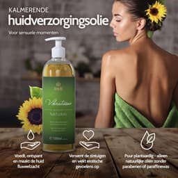 Vibratissimo 'Natural': massageolie voor sensueel genot, liefdesolie, erotische olie, 1000 ml — thumbnail 3
