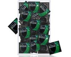 VITALIS 100 premium condooms 64mm XXXL | Nominale breedte 64 mm | Gevoelsechte transparante condooms extra groot | met glijmiddel op siliconenbasis