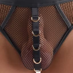Svenjoyment Underwear - Heren Netstring - Zwart — thumbnail 2