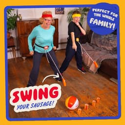 Lucky Egg Swing Your Worst - Familiefeestspellen Groepen - Feestspellen Organiseren - Zwaai Met Je Worst — thumbnail 5