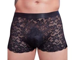 Klassiek Lace Boxershort Heren - Zwart - Nieuwe stijl - Lingerie voor Mannen - Onderbroek - Ondergoed - Zeer elastisch - Erotisch en sexy - Slip - Sexy - Boxershort - Zacht en comfortabel