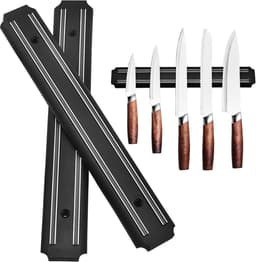 Magneten, keukenmessen, wand, 2 stuks, 33 cm, messenhouder, keukenmes, magneet voor messen aan de muur, magneet voor keukenmessen, magneetmessenhouder — thumbnail 1