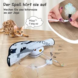 14-delige kattenspelletjes vervangende interactieve kitten veerspelletjes voor binnenkatten met Mylar kreukballen veelkleurig pakket voor binnenoefening.. — thumbnail 5