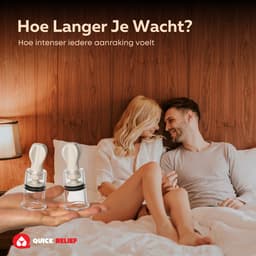 Quick Relief Tepel en Clitoris Stimulatie - Set van 3 Tepelzuigers - Clitoris Zuiger - Clitorispompen - Sex Toys voor Vrouwen - Seksspeeltjes - Clitoris Stimulator - 3 stuks - Transparant — thumbnail 4