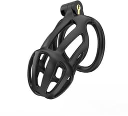 Rimba Toys - P-Cage PC01 - Kunststof Kuisheidskooi - Peniskooi - Chastity - Zwart - Verkrijgbaar in 3 maten — thumbnail 5