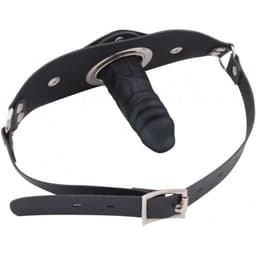 Gag Ball penis - Seks speeltje - Gag Bal mond strap masker bdsm fetish sm - zwart — thumbnail 1