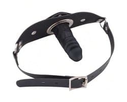 Gag Ball penis - Seks speeltje - Gag Bal mond strap masker bdsm fetish sm - zwart