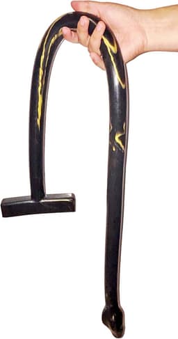 Monster Dildo The Master XXL - Extra Lange Anaal Dildo - Zwart/Goud XXL — thumbnail 5