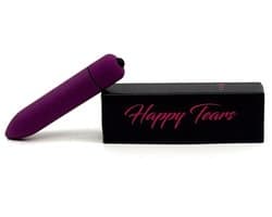 Happy Tears® | Mini Vibrator | Vibrators voor vrouwen | Dildo | Bullet | Krachtig | Massage | sex | Waterdicht | GSpot | Vagina | Clitoris stimulator | Donker-Paars |