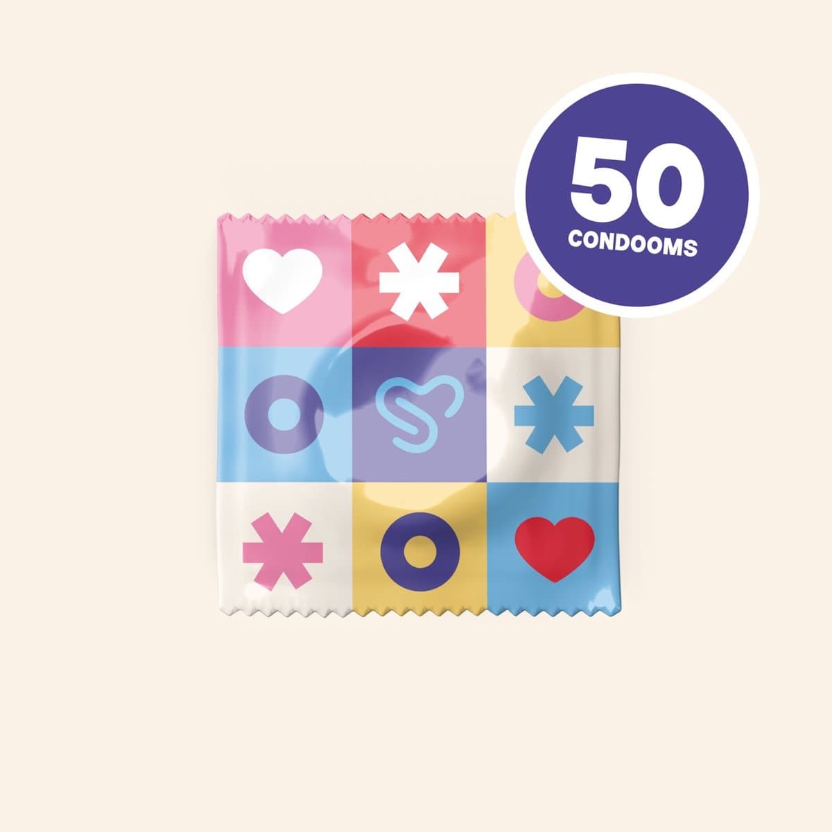 Sam loves Max Premium Condooms - 50 stuks - Gratis verzending - condooms - Met glijmiddel - Anoniem verpakte condooms - Natuurlijk latex - Vegan - condoom — afbeelding 1