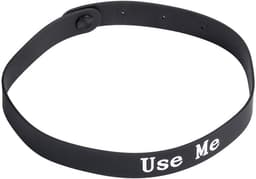 Rimba - Halsband - Collar Met Tekst - USE ME - Siliconen - Zwart — thumbnail 8