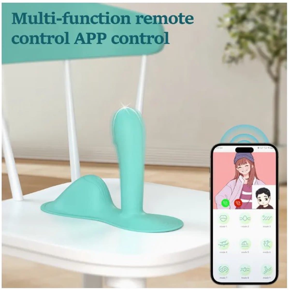 Vibepad, vibrator pad, 3 in 1 vibrator, met APP en handmatige bediening, 9 standen, g-spot, oplaadbaar, draadloos — afbeelding 1
