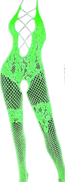 BamBella ® - Panty pak -Onesize - Glow in the dark body suit - Dames - Onesize - sexy Erotische jumpsuit van kant lingerie — thumbnail 1
