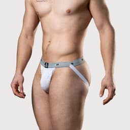 MM Sports The Original Swimmer/Jogger Jockstrap 1 inch Multipack 1x Black + 1x White + 1x Red - MAAT L - Heren Ondergoed - Jockstrap voor Man - Mannen Jock — thumbnail 5