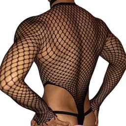 Heren Visnet Lingerie - Bodysuit - BDSM - Erotische Herenkleding - Mannen — thumbnail 2