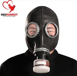 BDSM Gasmasker inclusief filter - Seks masker -BDSM - Latex rubber - One size — thumbnail 1