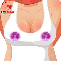 Set van 2 tepelvibrators - Tepel en borst - Cover - Zelfklevend — thumbnail 3