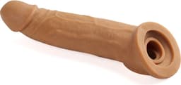 TRY. Penis Sleeve XL™ - Penis Sleeve - 19.5 cm - Penisverlenger - Penis Extender - Bruin — thumbnail 1