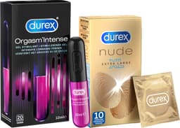 Durex - 10 stuks Condooms - Nude XL - 10 ml Glijmiddel - Intense Orgasm - Voordeelverpakking — thumbnail 1