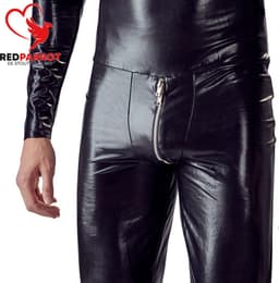 Volledige latex bodysuit mannen - Masker - Rits bij mond - BDSM — thumbnail 3