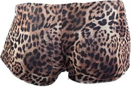BamBella ® - Boxer short - Maat L/XL - Panterprint - Bruin Dun kant gaas stof Ondergoed — thumbnail 5