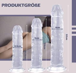 L-formaat Realistische Jelly Dildo met Sterke Zuignap: Flexibele Siliconen Penisreplica voor Diepgaande Anale en Vaginale Stimulatie, Geschikt voor Zowel Vrouwen als Mannen — thumbnail 2