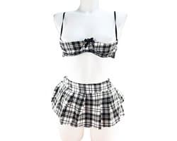 BamBella ® Sexy Cosplay Rollenspel kleding outfit dames Schoolmeisje - Onesize