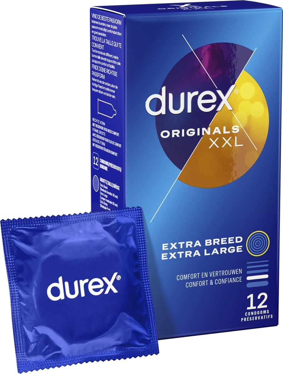 Durex - Originals XXL Condooms 12 st. — afbeelding 1