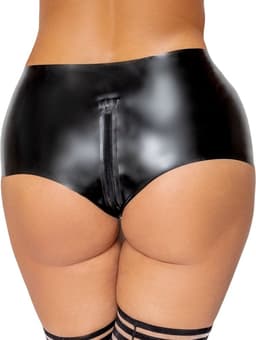 Latex Broekje Hotpants met Rits — thumbnail 3
