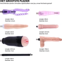 Auxfun® Basic Sexmachine Pakket Rémy Voor hem en haar! — thumbnail 6