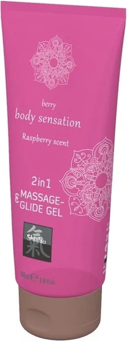Massage- & Glide Gel 2 in 1 - Framboos — thumbnail 2