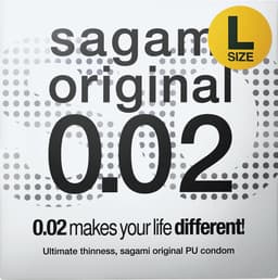 Sagami Original 0.02 L-size (2nd generation) ultradunne latexvrije condooms van polyurethaan — thumbnail 10