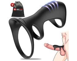 Quick Relief G-Spot Teaser™ - Cockring - Penis Sleeve - G-Spot - Penissleeve - Seksspeeltje voor Koppels - Sex Toy voor Mannen & Vrouwen - 4 cm - Zwart