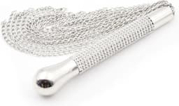 Smart Moves - Kettingen Flogger - Handvat Strass Steentjes - 44 cm - Zilver — thumbnail 3