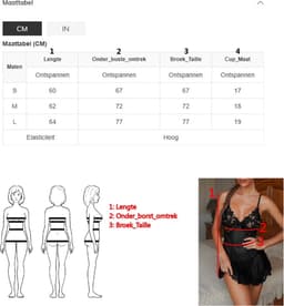 Zwart Lace Mesh kant Babydoll set | Erotische lingerie set | Jurk voor dames | Sexy Kanten nachtjurkje | Sexy jurkjes erotiek | erotische kleding | erotische lingerie voor dames | Sexy lingerie setje erotiek | Nachtmode dames — thumbnail 5