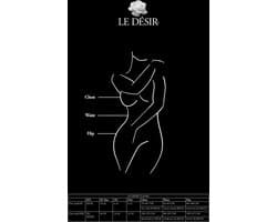 Visnet en Kant Bodystocking - Één Maat