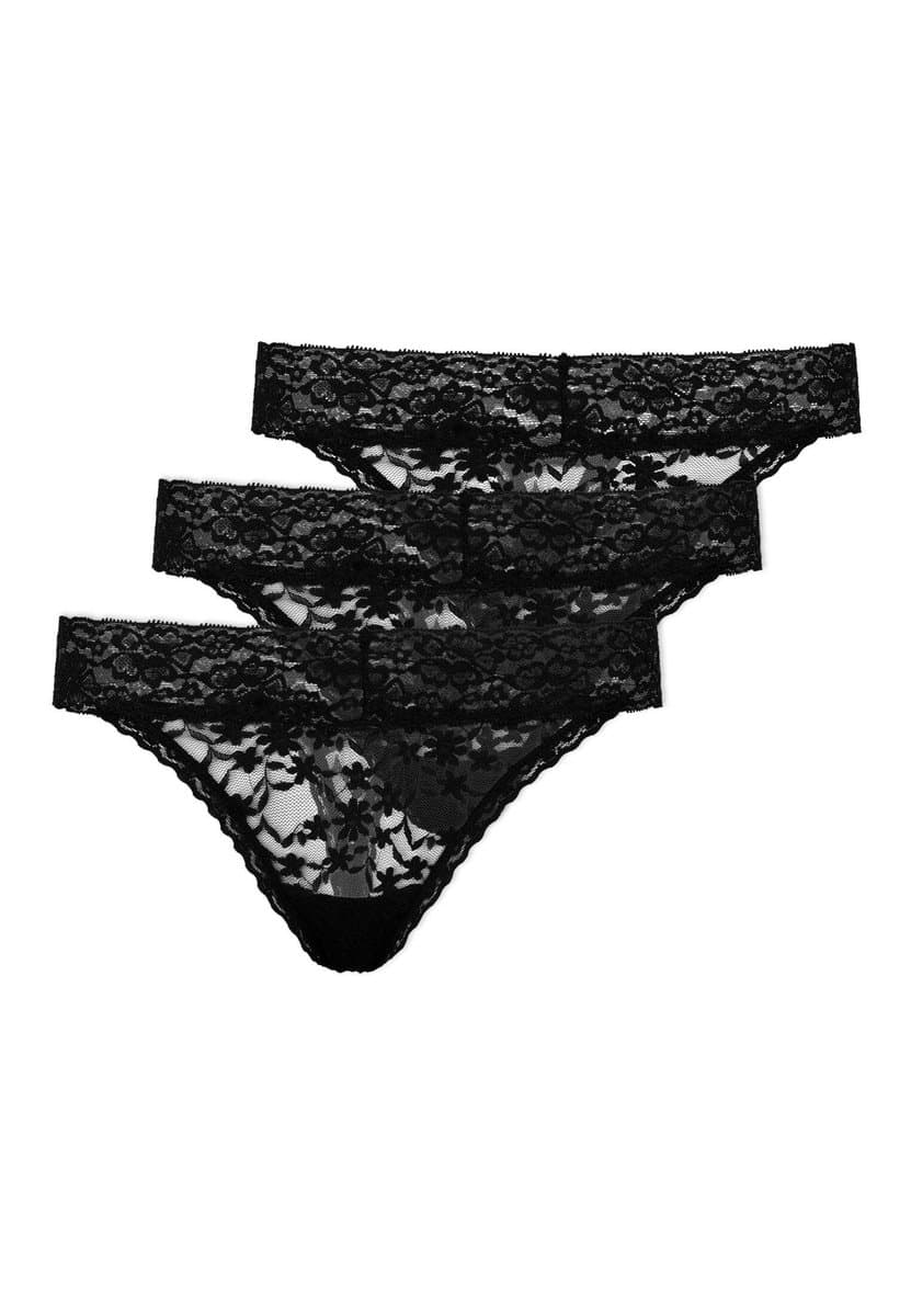 SNOCKS Tanga van Kant - Dames Ondergoed - Naadloos & Comfortabel - Dames Slips - Dames Onderbroeken - 3 Stuks — afbeelding 1