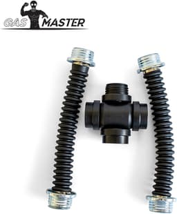 GASMASTER RD40 Gasmasker Kruisadapter met Slangen — thumbnail 1