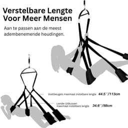 CLGP® Sex Schommel Volwassenen - Sex Stoel - Sex Toys voor Koppels - Zwart — thumbnail 2