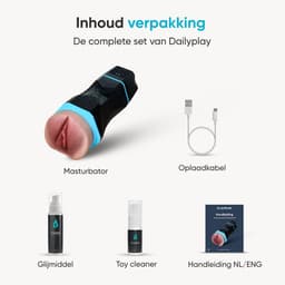 DailyPlay Automatische Masturbator voor Man – Electrisch - Pocket Pussy - Blowjob Simulator - Kunst Vagina – Sex Toys Mannen – Nep Kut — thumbnail 7