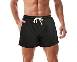 Gym Shorts Heren 7.5cm Hardloopshorts Elastische Taille Sportshorts